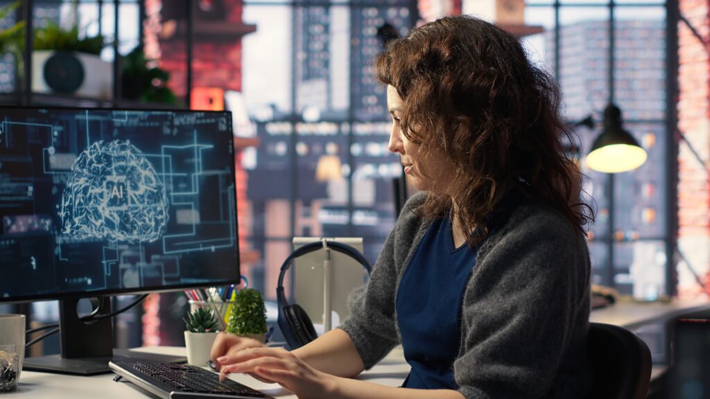 A worker checks on SaaS international legal aspects