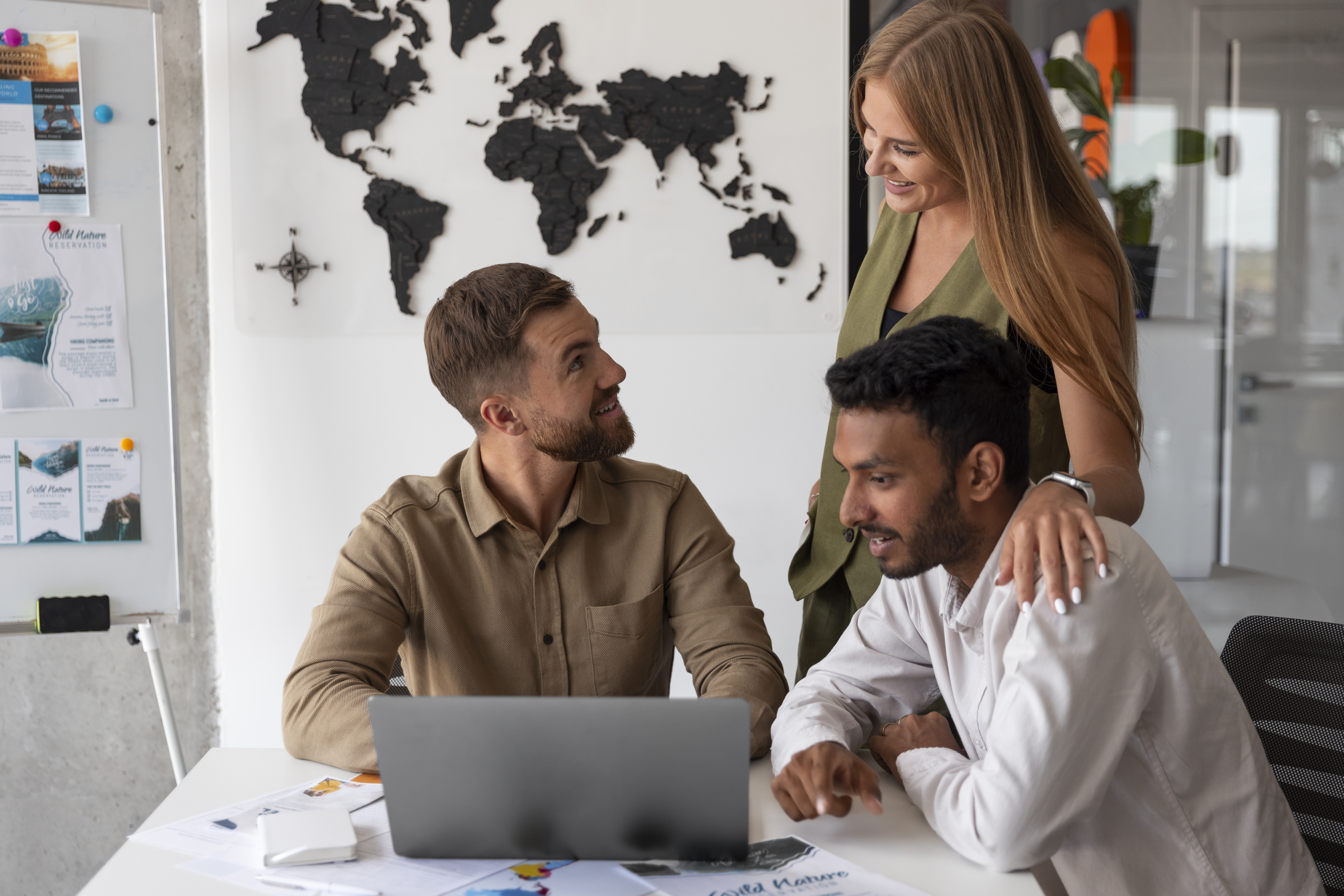 Coworkers look for localized SaaS marketing strategies