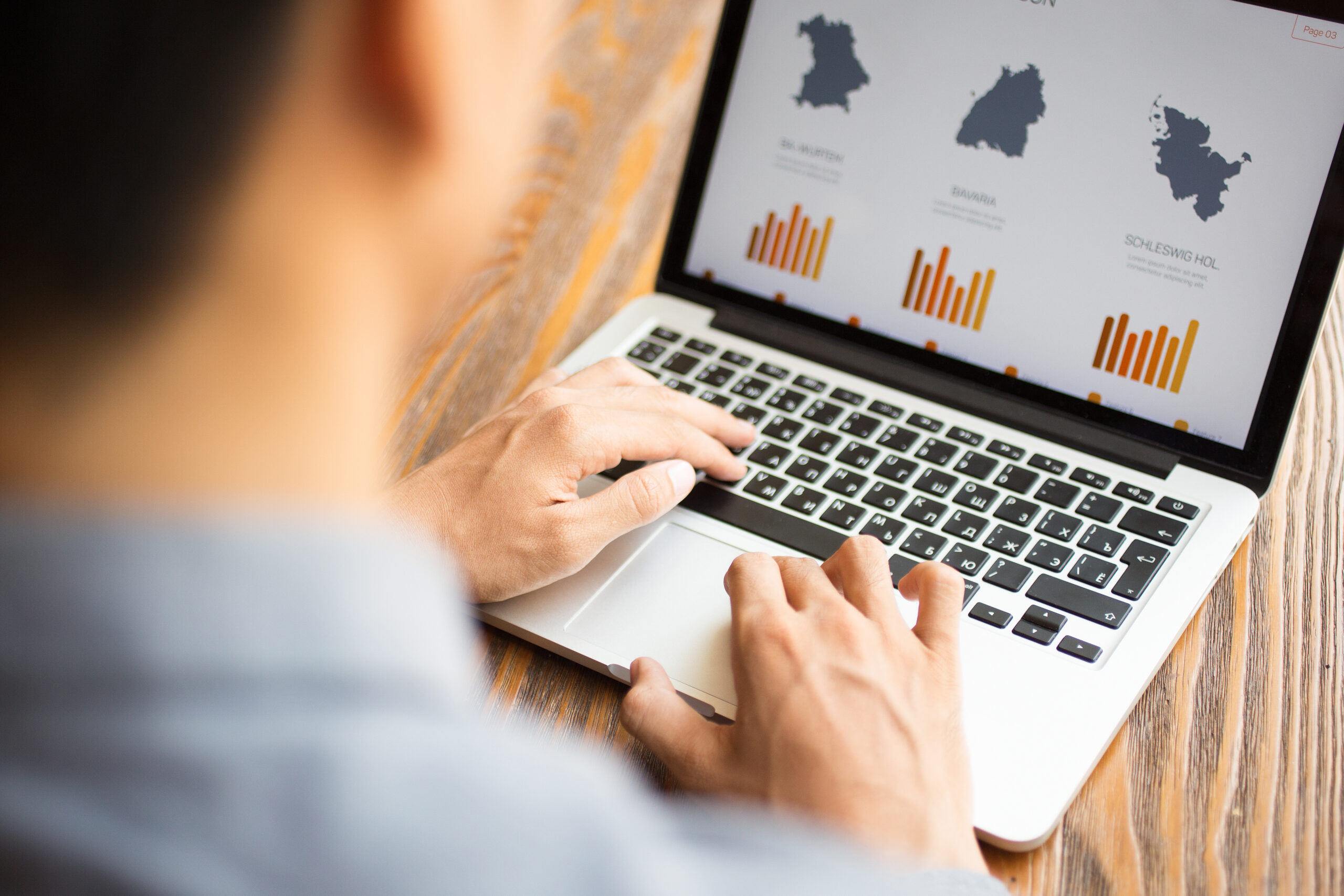 A worker checks the outbound metrics energy sector