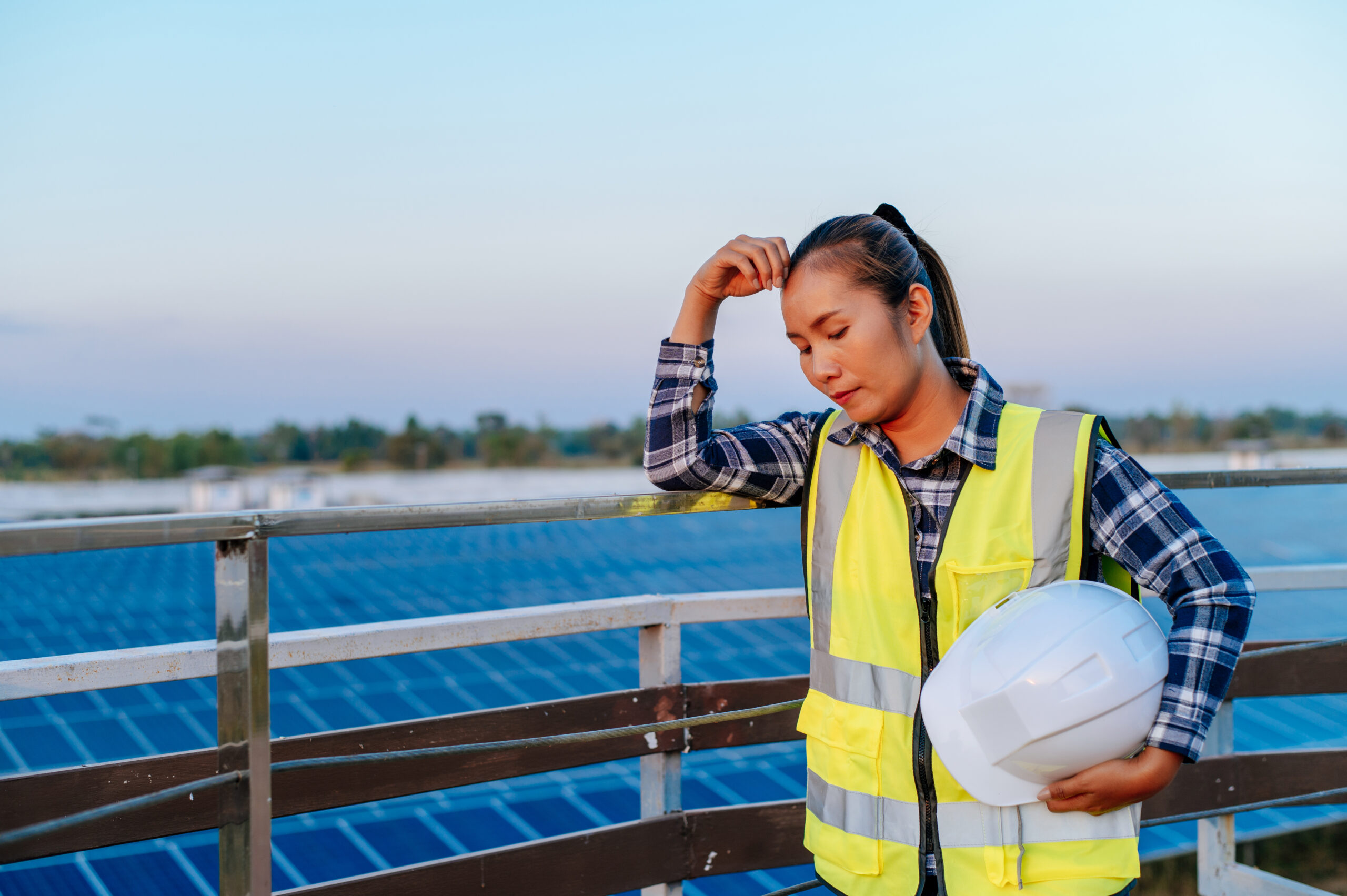 A worker faces the challenges of renewable energy internationalization