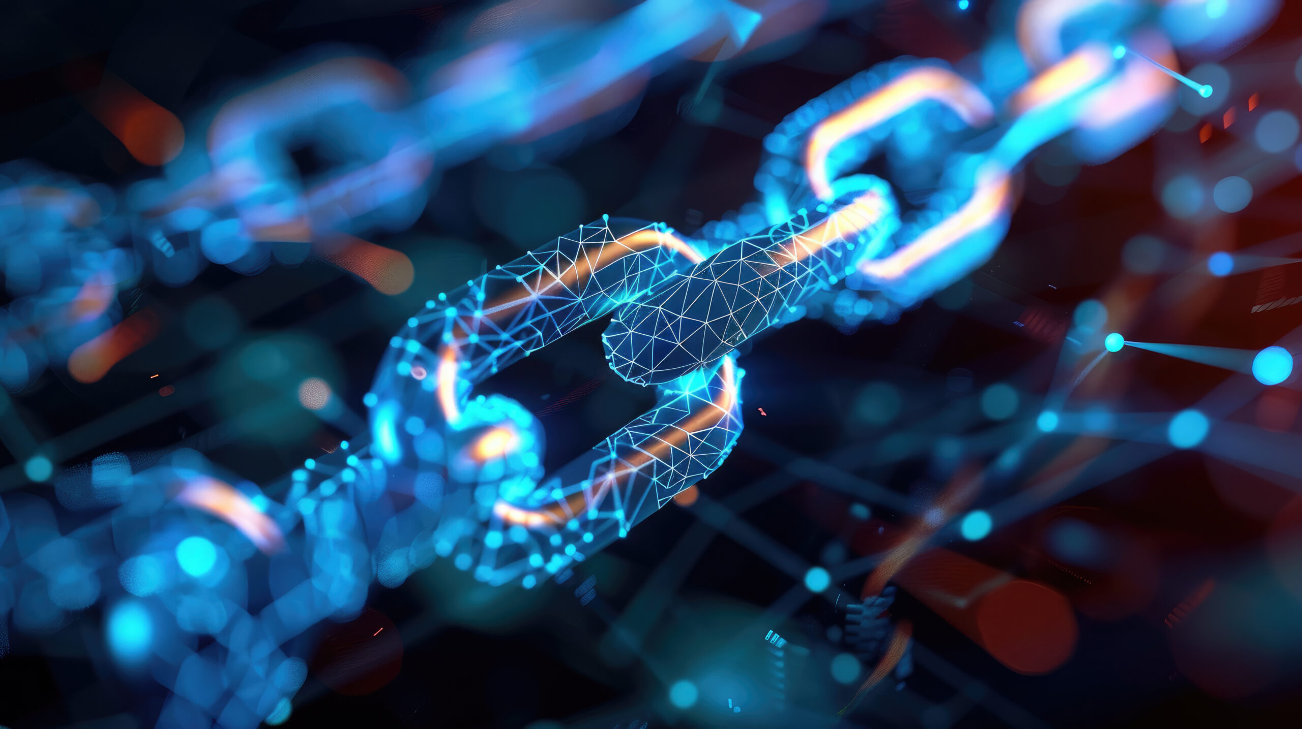 A rendering that represents energy and blockchain