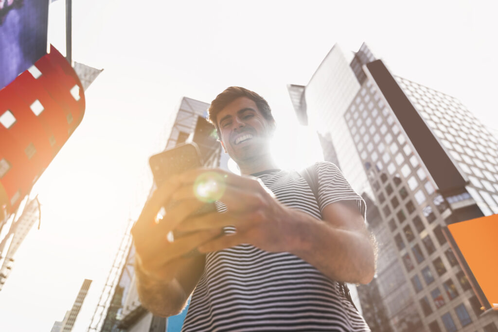 A man checks on the energy trends for 2026